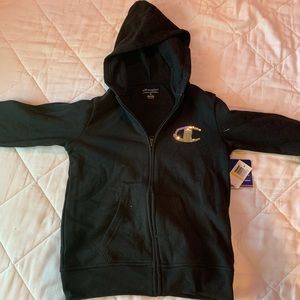 this is a champion sip up flip C hoodie